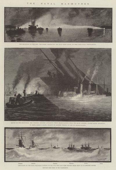 The Naval Manoeuvres by Fred T. Jane